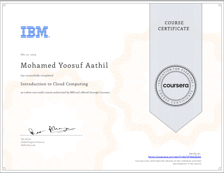 Introduction to Cloud Computing